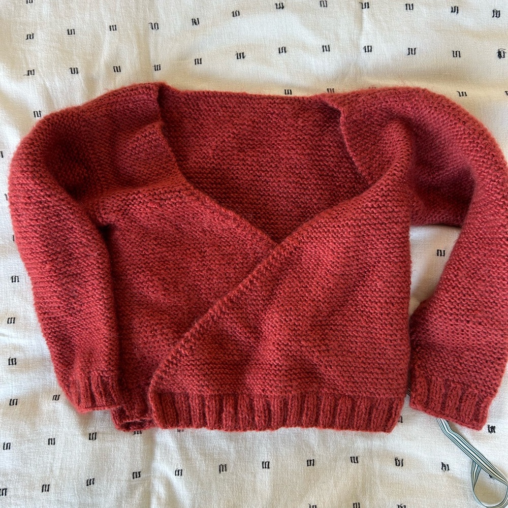Cozy Red Knit Sweater